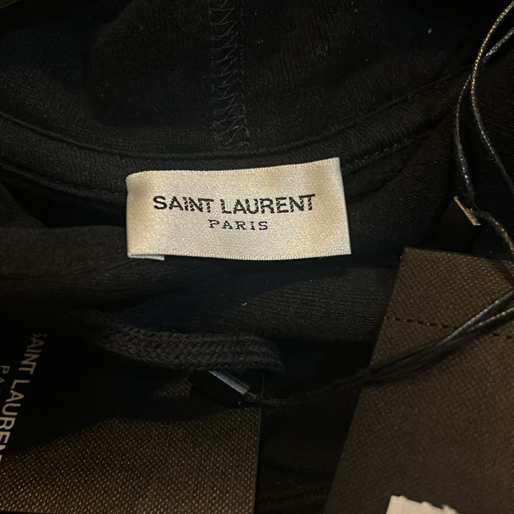 Saint Laurent 50s Signature Hoodie Black size XS - Picture 3 of 8